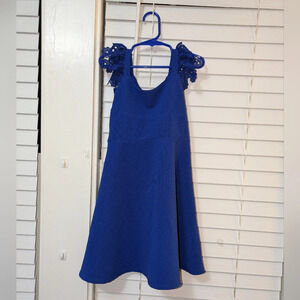 Bonnie Jean Little Girls Blue Dress Size 6 EUC